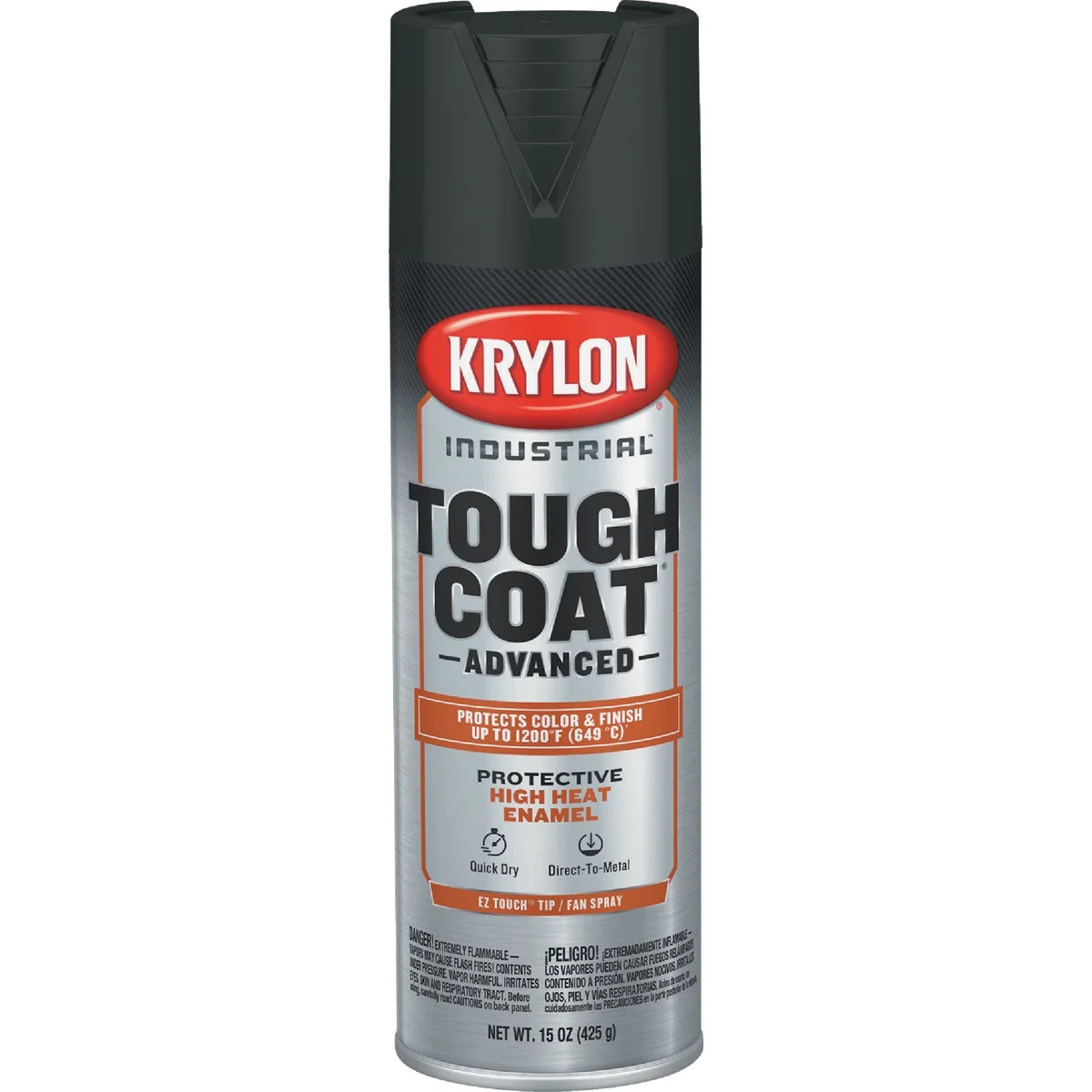Minimalist Krylon Industrial Tough Coat 15 Oz. High Heat Black Rust Barrier Spray Enamel Verified