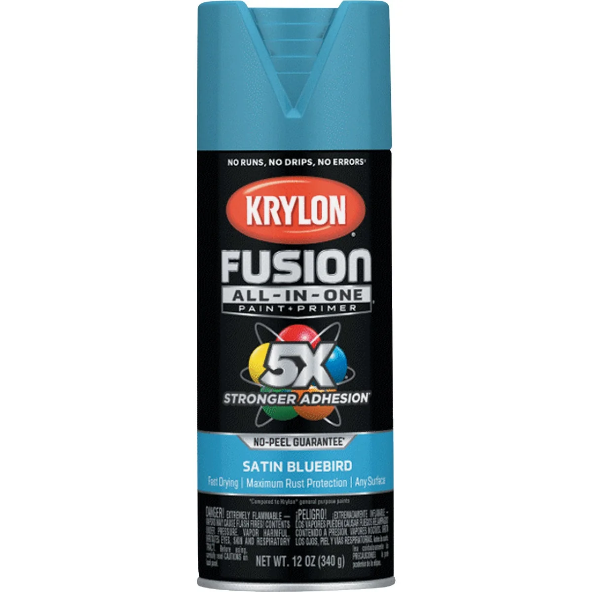 Proven Krylon Fusion All-In One 12 Oz. Satin Spray Paint Bluebird Exclusive