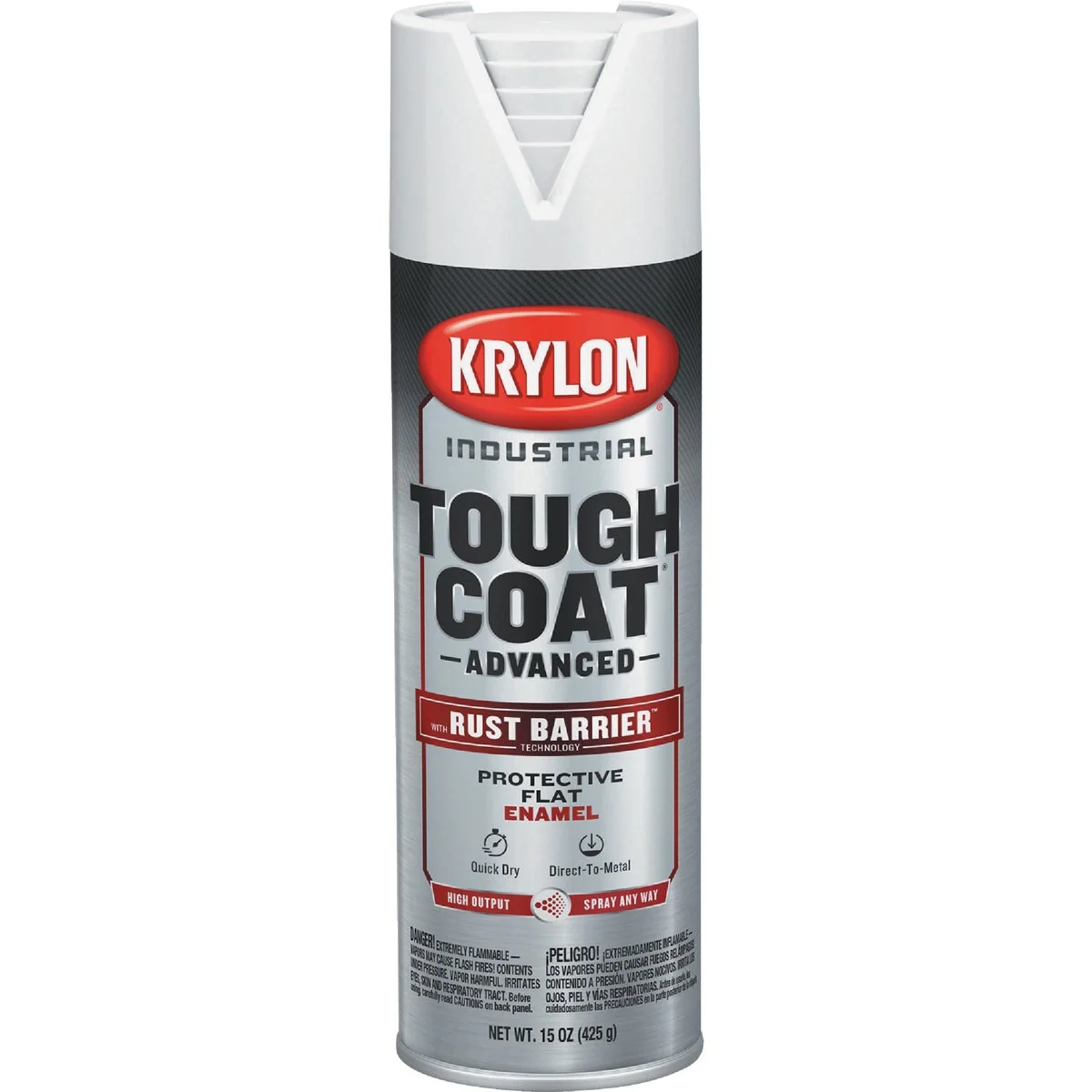 Selected Krylon Industrial Tough Coat 15 Oz. Flat White Rust Barrier Spray Enamel Trusted