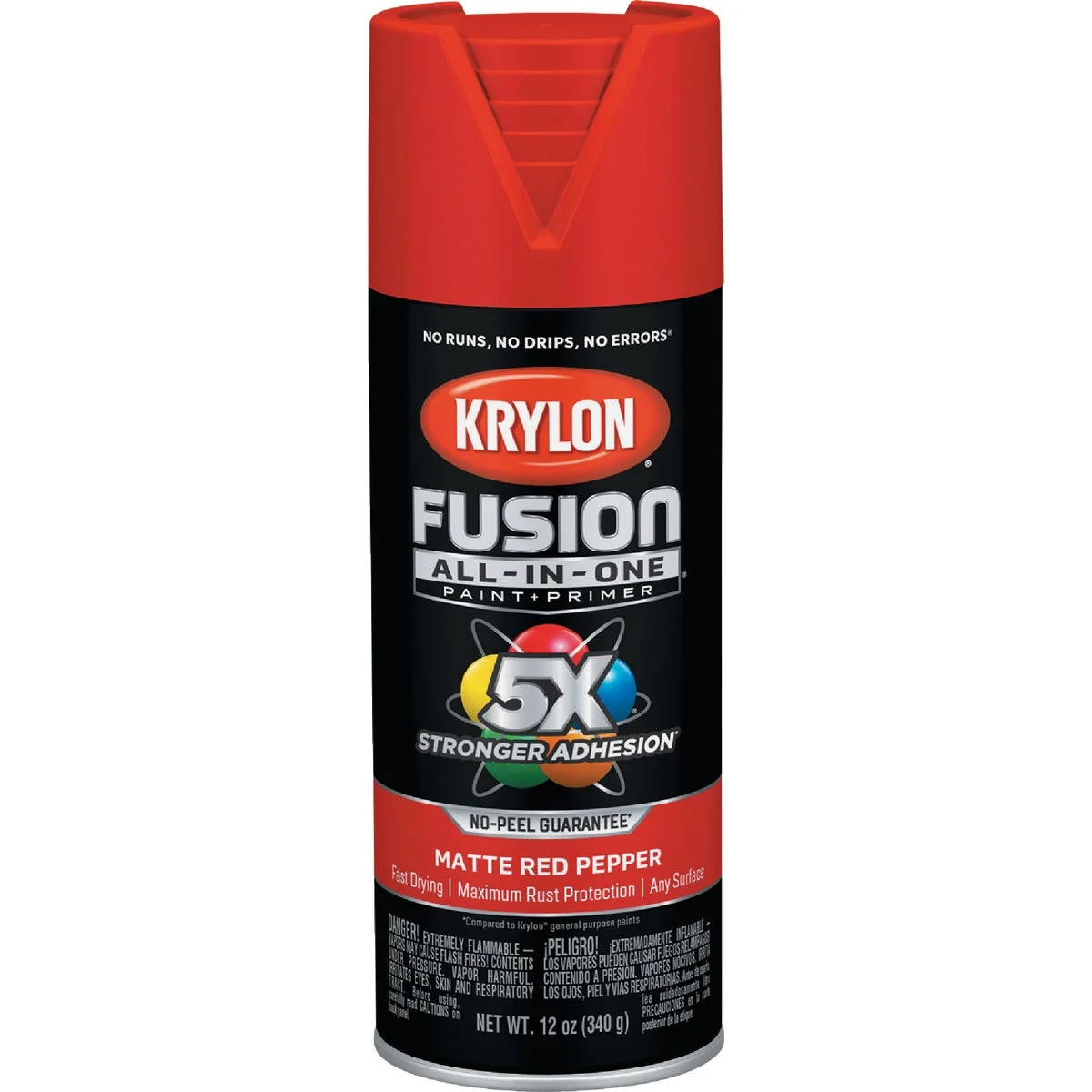 Contemporary Krylon Fusion All-In One 12 Oz. Matte Spray Paint Red Pepper Stylish