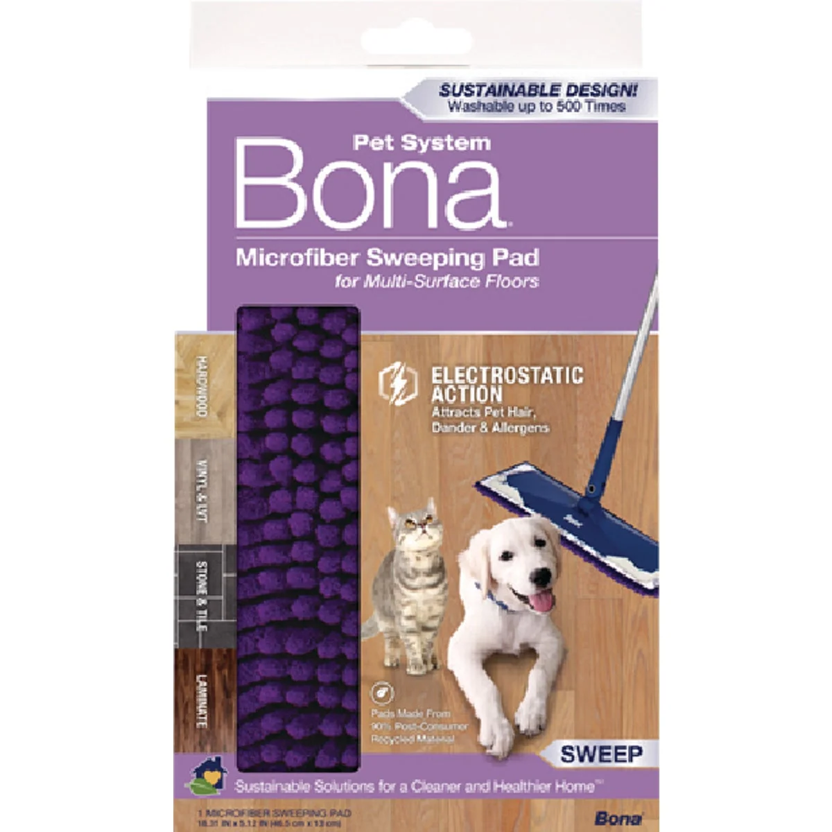 Exclusive Bona Pet System Microfiber Sweeping Pad Carefully Designed