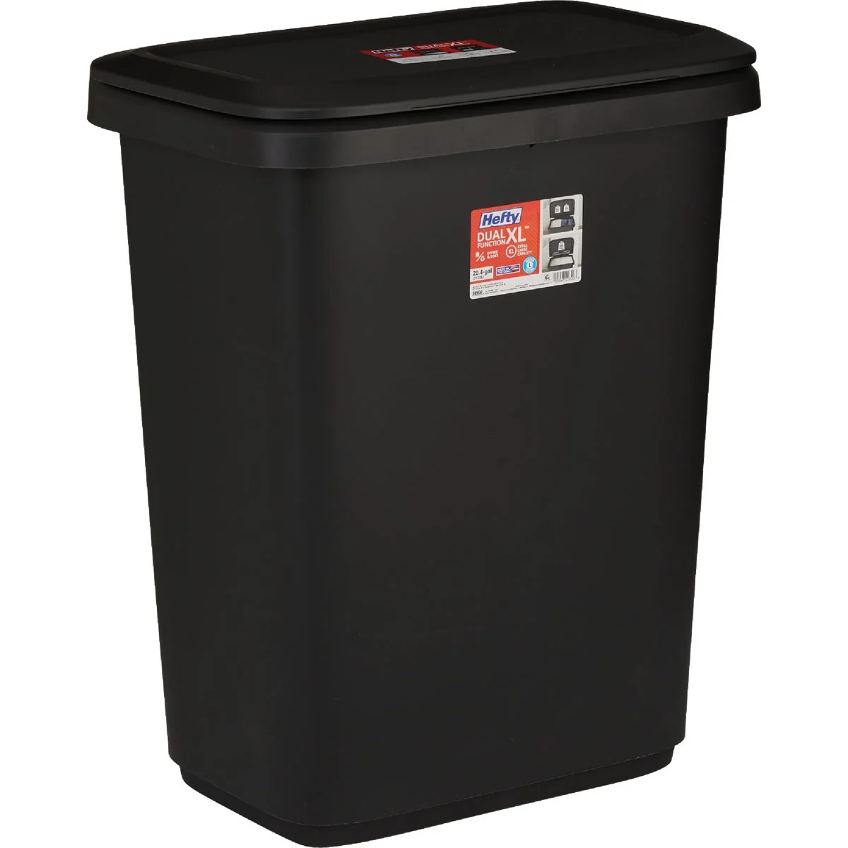 Convenient Hefty 20.4 Gal. Dual Function Trash Can Dependable
