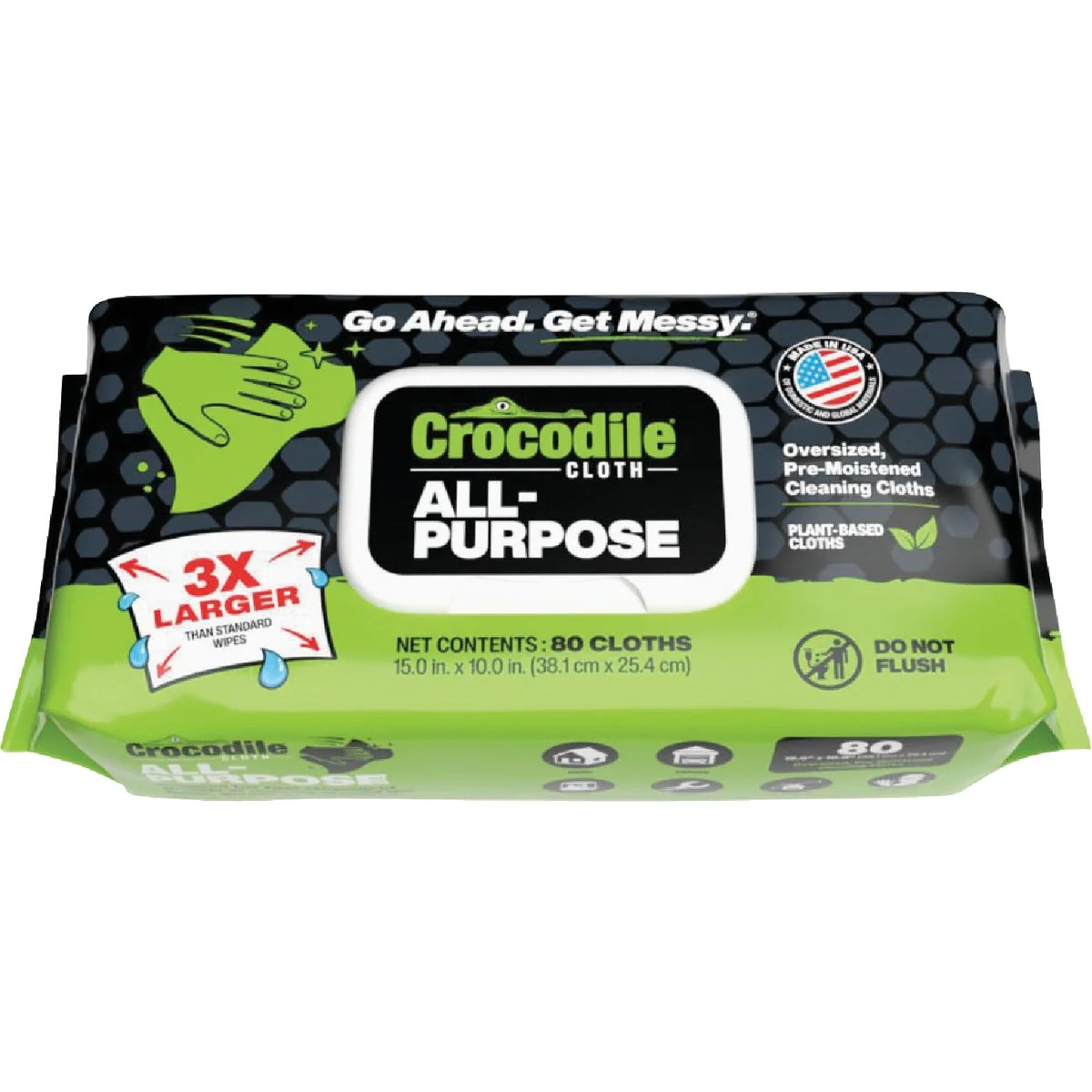 Comfortable Crocodile Cloth Multi-Purpose Household Cleaning Wipes 80-Count Stylish