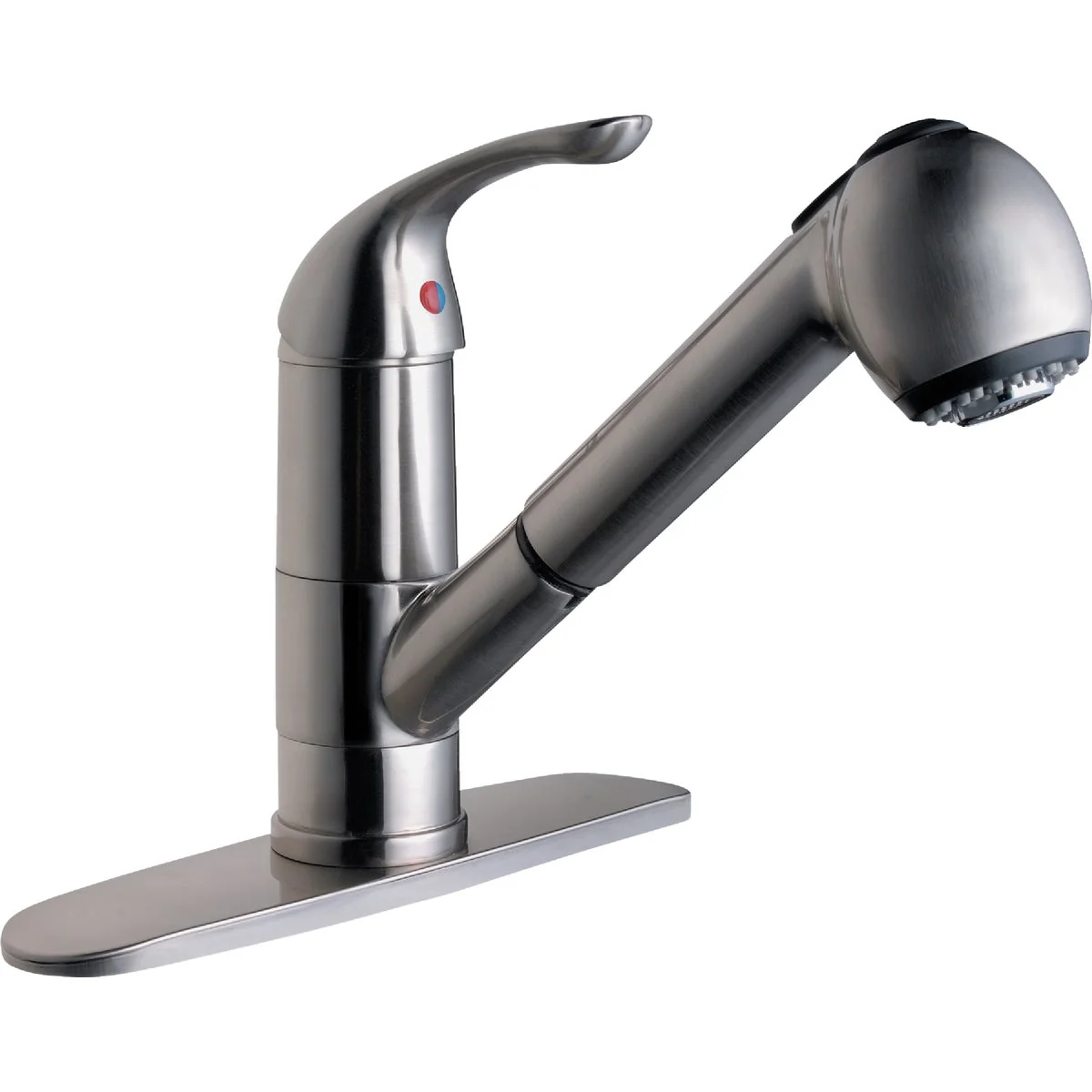 Advanced Compass Manufacturing 5119BN Brookfield Brushed Nickel Single Handle Pull Out Kitchen Faucet Prestigious