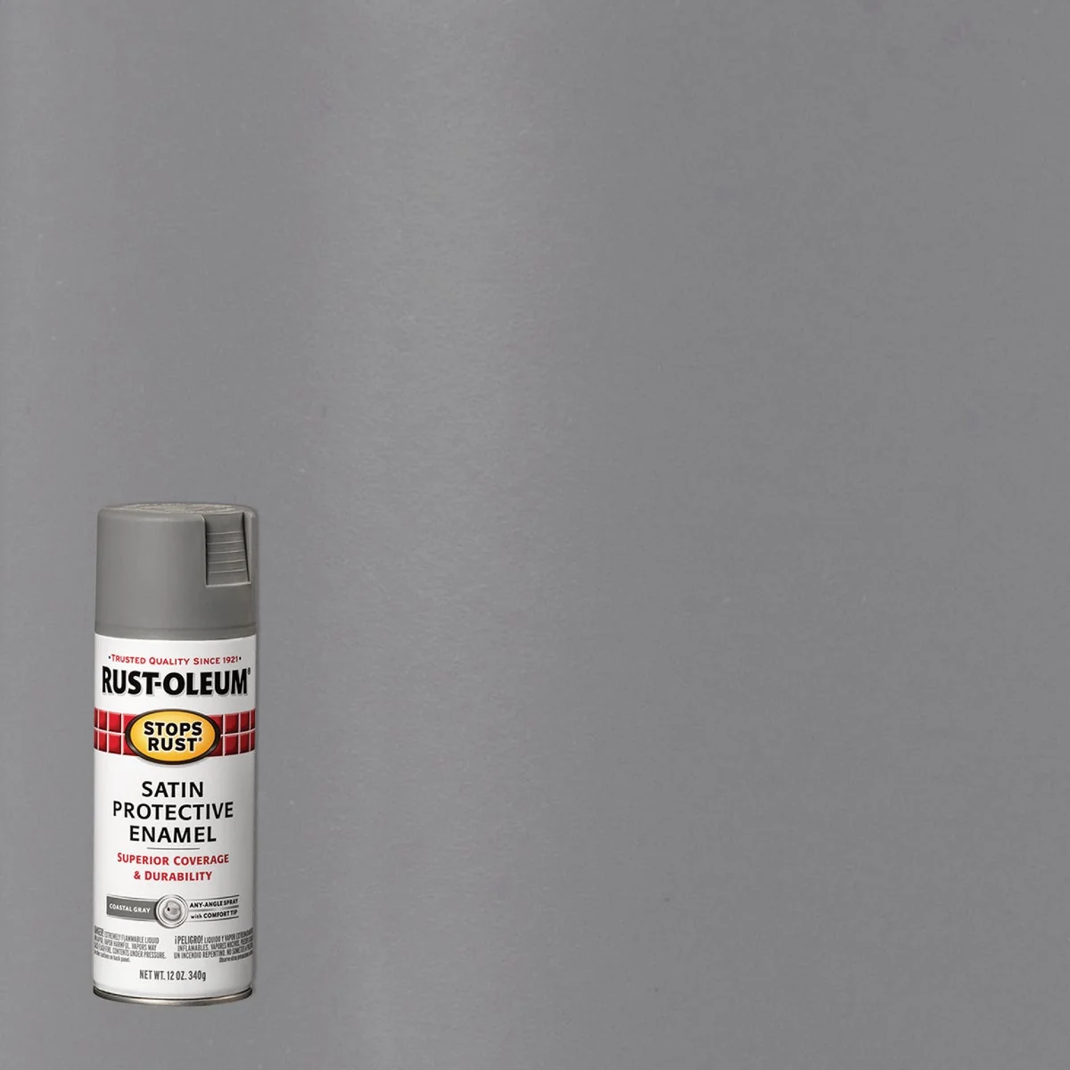 Exceptional Rust-Oleum Stops Rust 12 Oz. Satin Coastal Gray Anti-Rust Spray Paint First-Class
