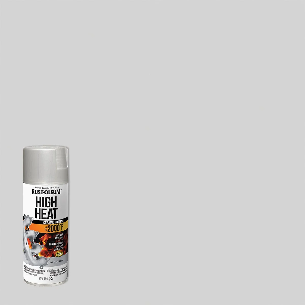 Innovative Rust-Oleum Stops Rust 12 Oz. High Heat Flat Aluminum Spray Paint Next-Generation
