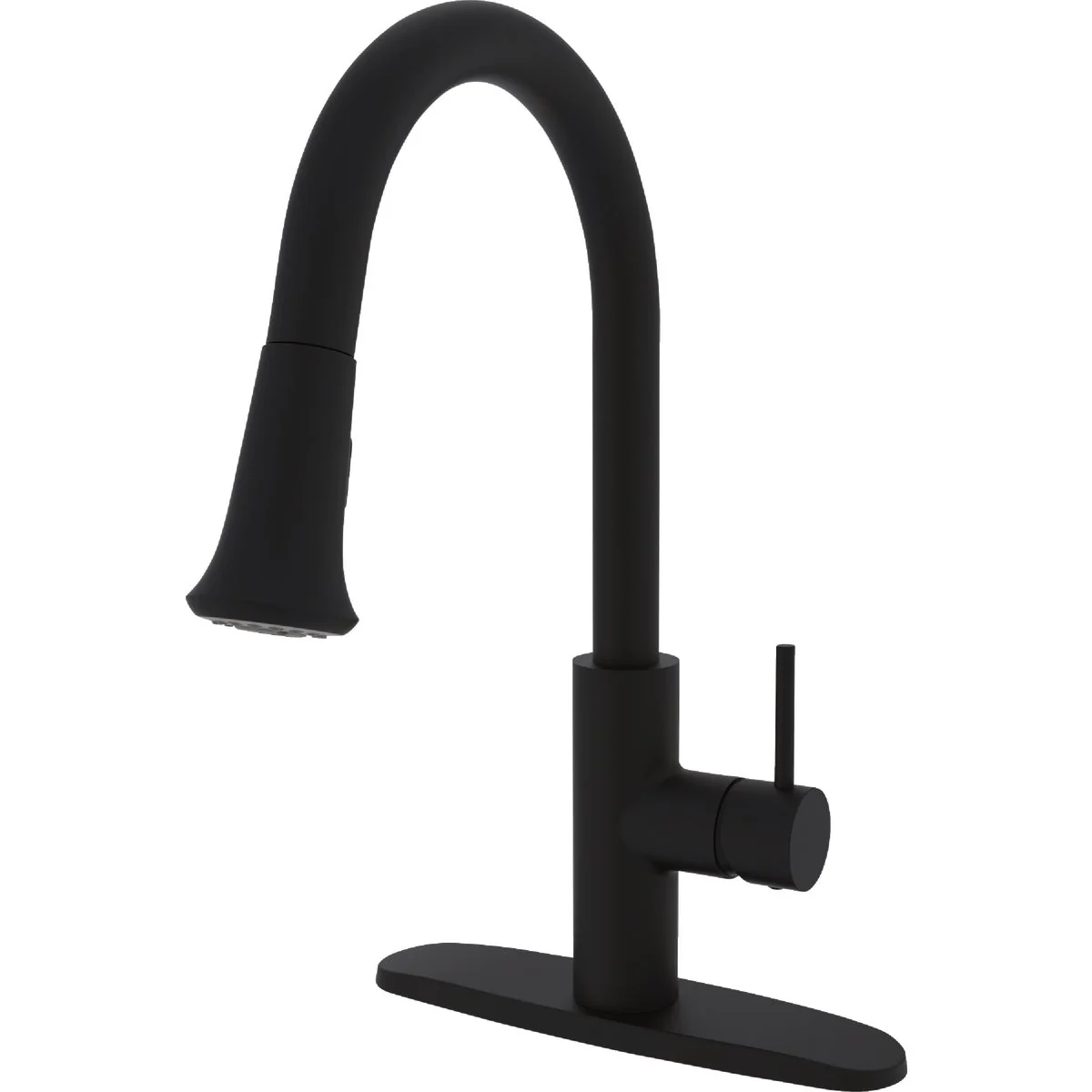 Dependable Compass Manufacturing 5134MB Brookfield Matte Black Single Handle Kitchen Faucet Fine Crafted