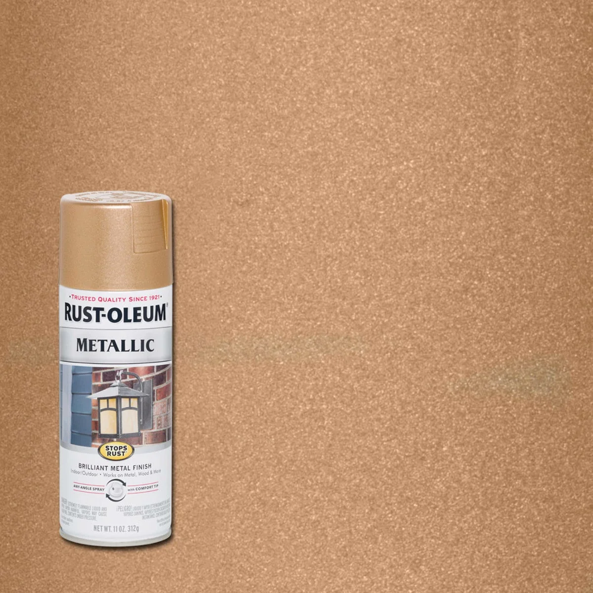 Sophisticated Rust-Oleum Stops Rust 11 Oz. Vintage Metallic Spray Paint Rose Gold Premium