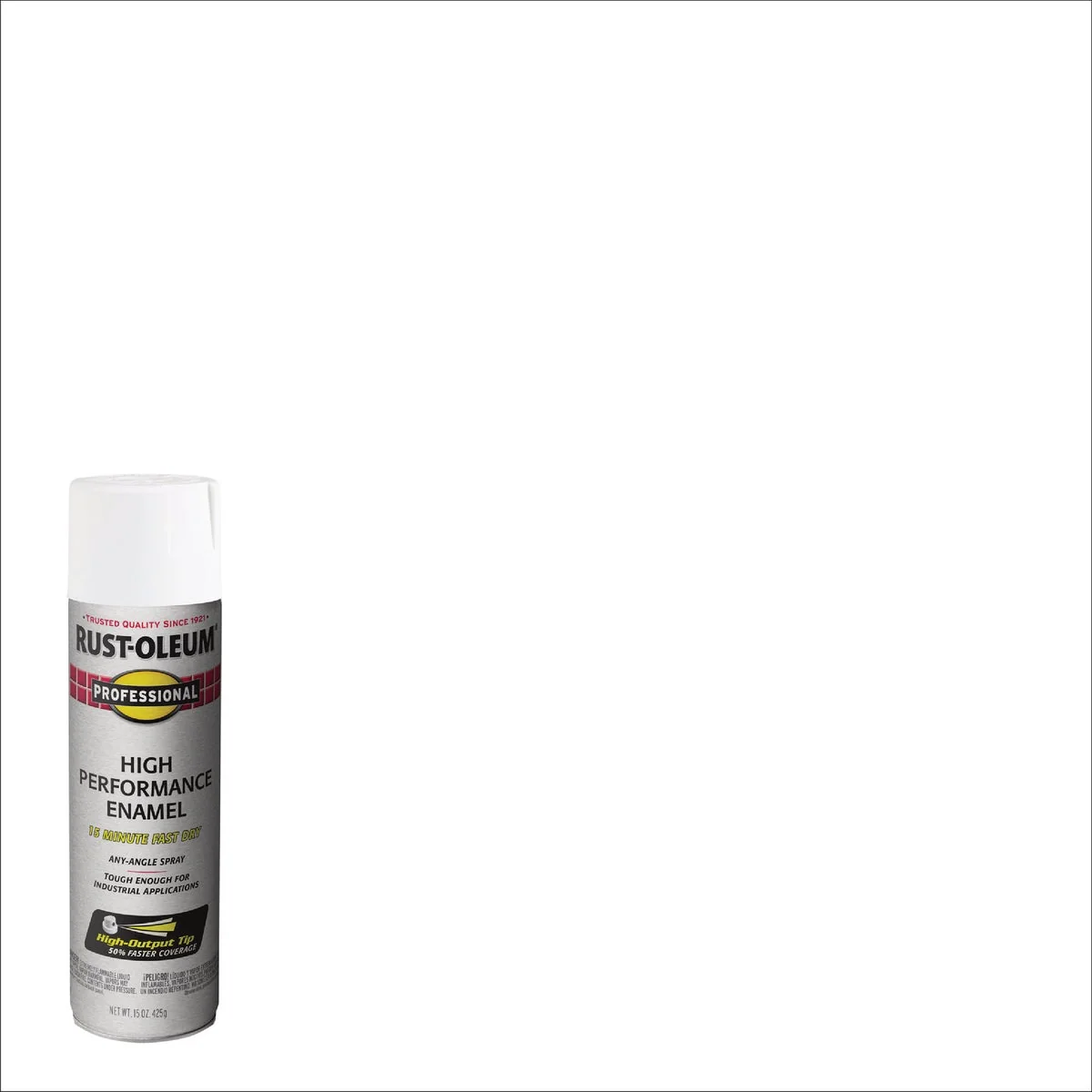 Consistent Rust-Oleum Professional Fast Dry 15 Oz. Semi-Gloss High Performance Enamel Spray Paint White Classic
