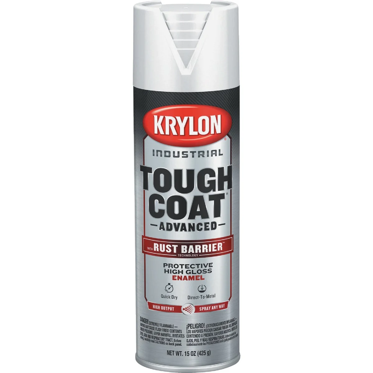Eco-Friendly Krylon Industrial Tough Coat 15 Oz. Gloss White Rust Barrier Spray Enamel Fashionable