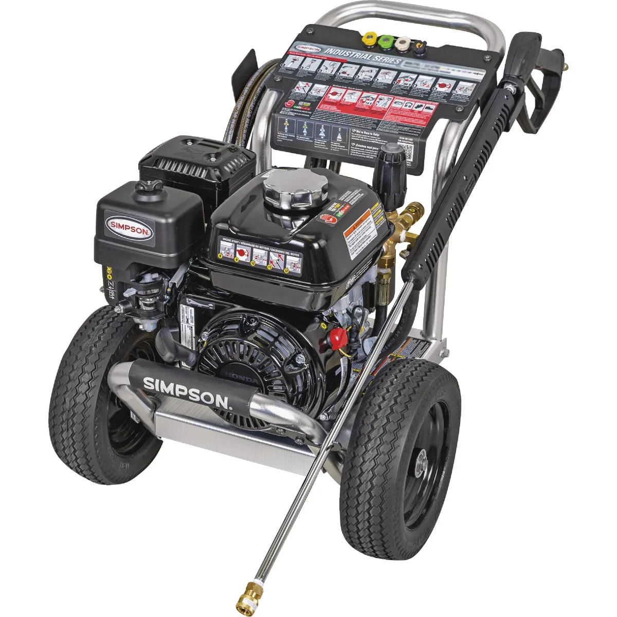 Authentic Simpson Pressure Washers 3500 psi at 4.0 GPM HONDA GX270 with AAA Triplex Pump Cold Water Gas Professional Pressure Washer Premium