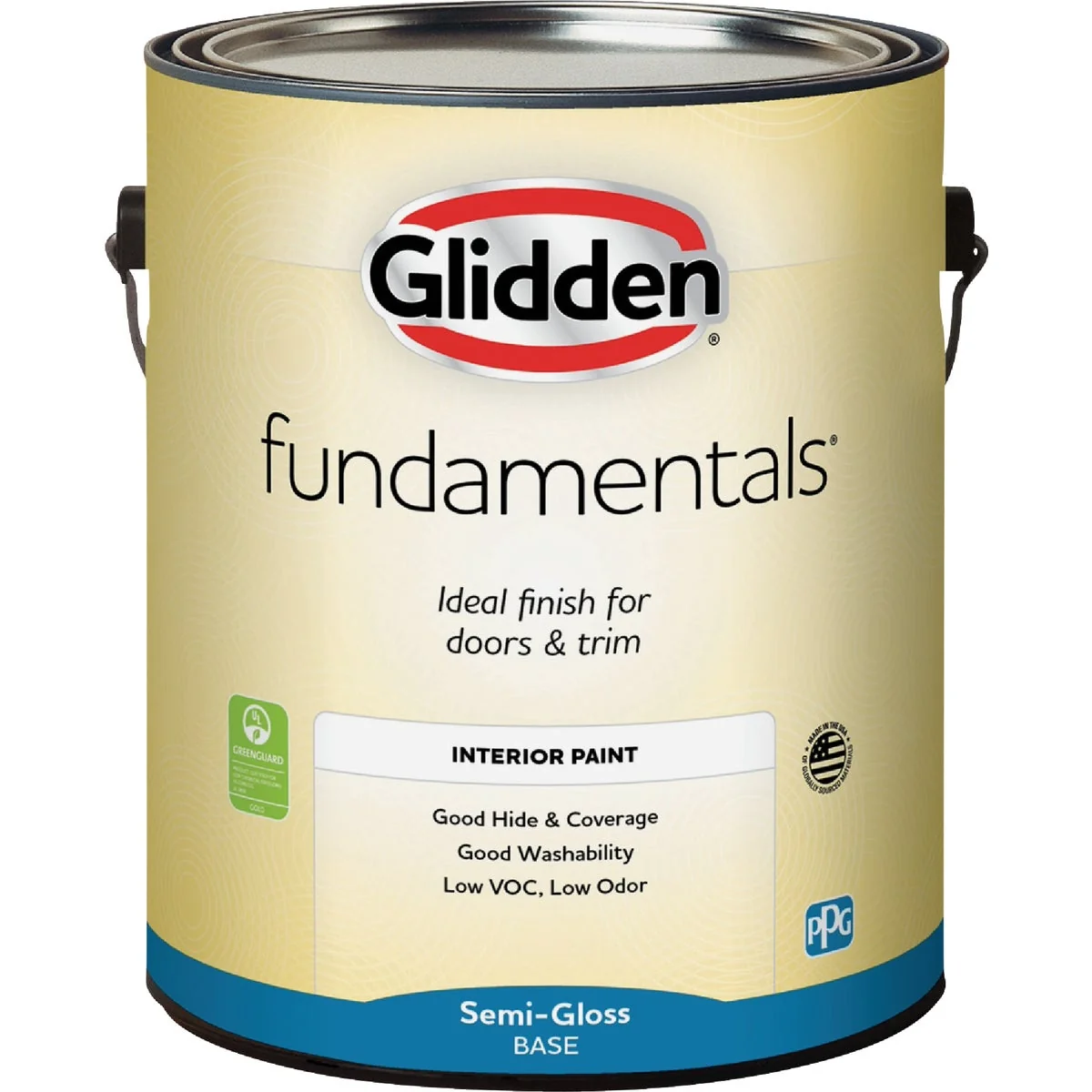 Professional Glidden Fundamentals Semi-Gloss Interior Paint Ultra-Deep Base 1 Gal. Recyclable