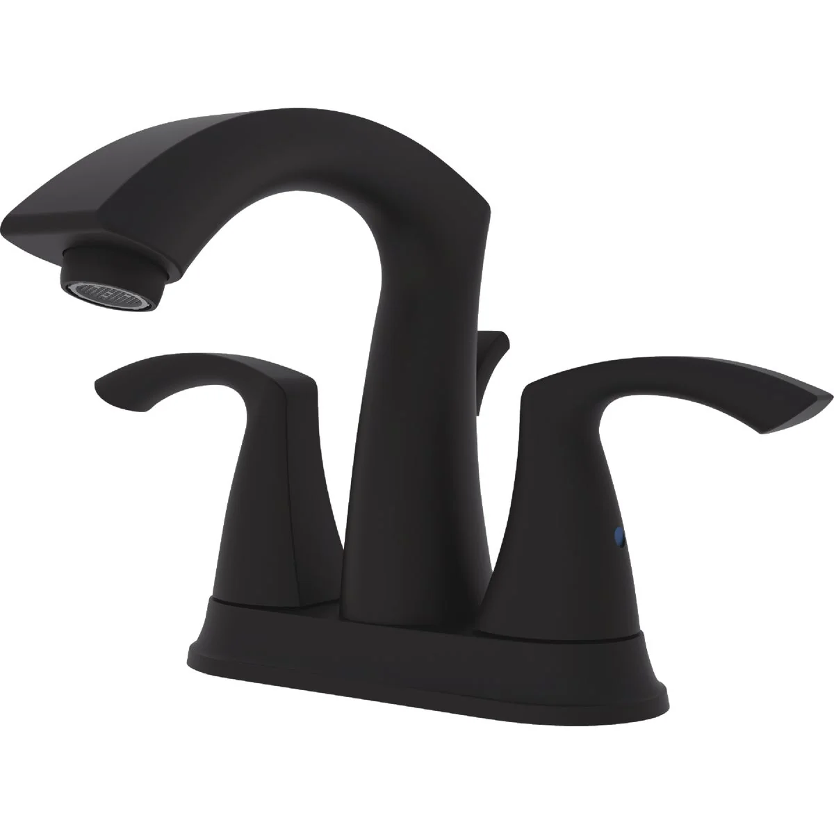 Original Compass Manufacturing 3280MB Brookfield Matte Black 2-Handle Bathroom Faucet With Popup Lightweight