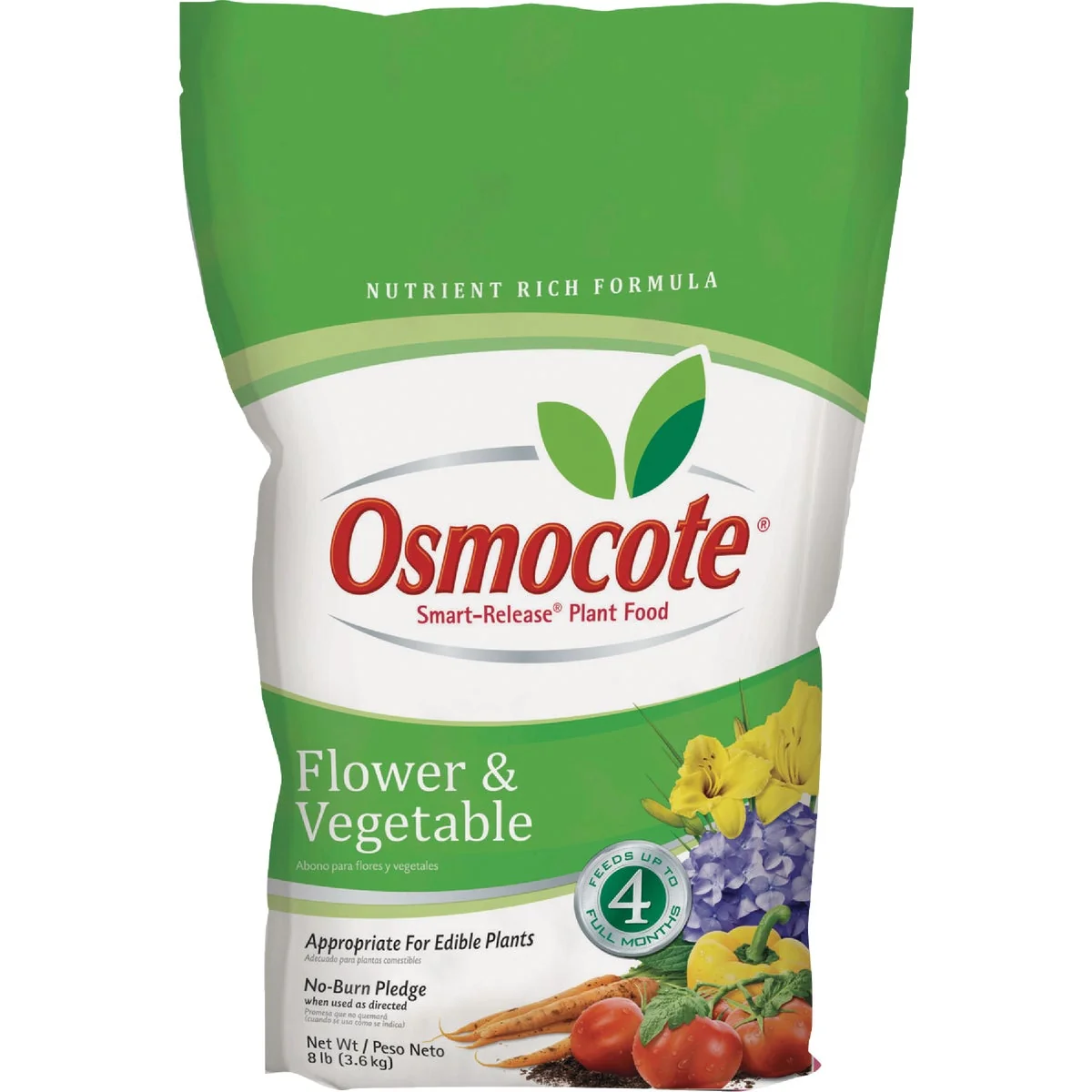 Organic Osmocote Smart-Release 8 Lb. Flower Vegetable Plant Food Easy-to-Use