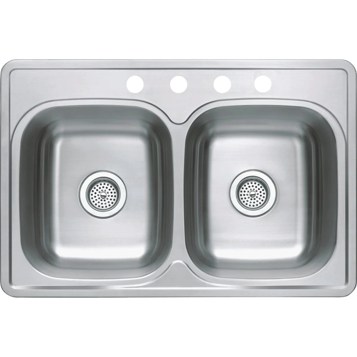 High-Grade CMI 33 In. x 22 In. x 7 In. Double Bowl Stainless Steel Kitchen Sink Premium Material