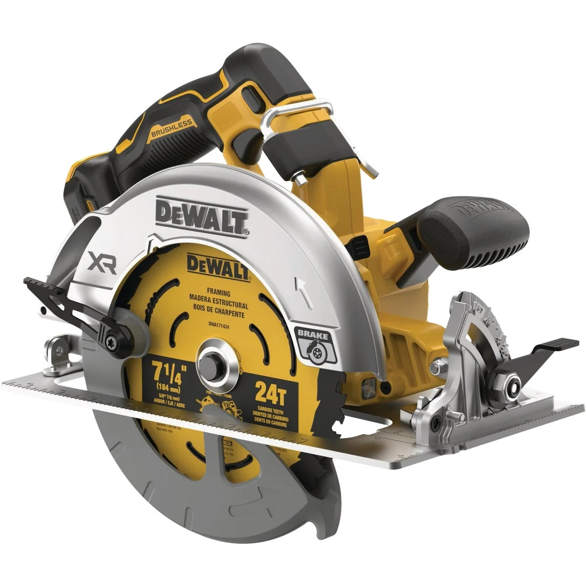 High-Quality DEWALT 20V MAX XR Brushless 7-1 4 In. Cordless Circular Saw Tool Only Casual
