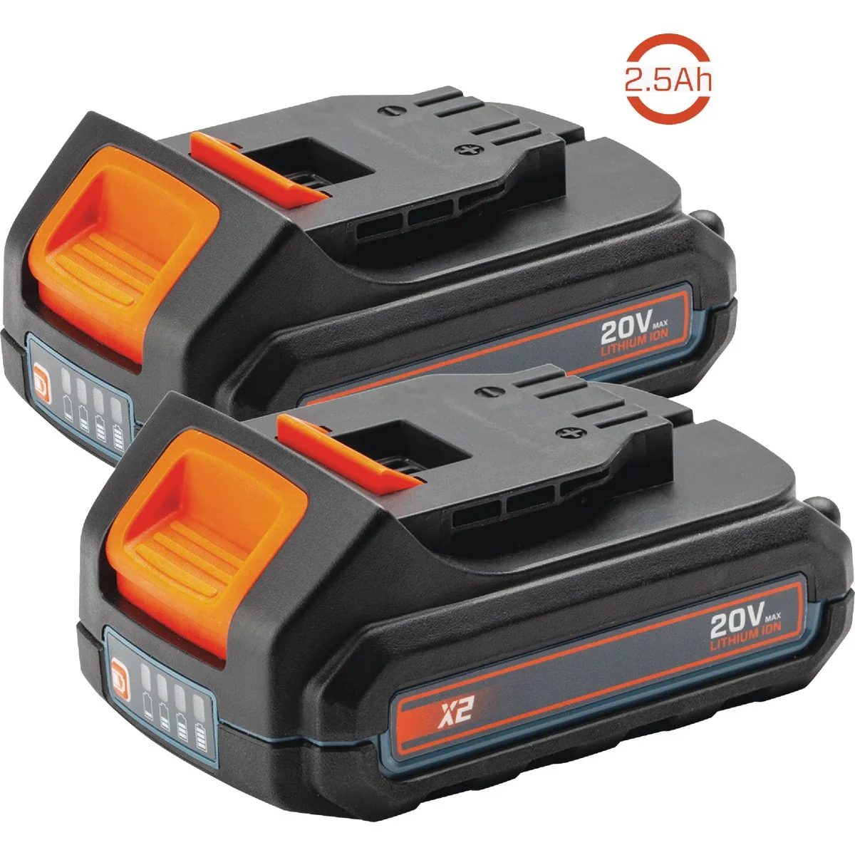 Quality Senix 20 Volt Max Lithium-Ion 2.5 Ah Battery Pack 2-Pack Safe