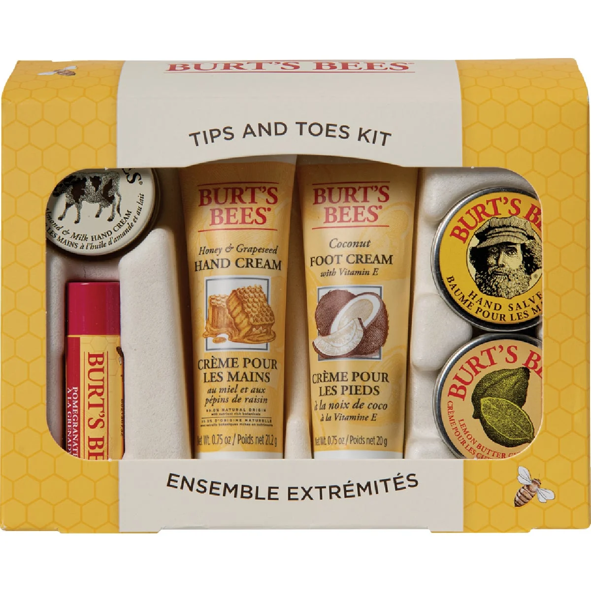 Efficient Burt’s Bees Tips Toes Kit 6-Count Genuine