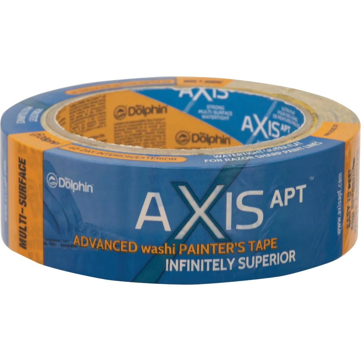 Convenient Blue Dolphin Axis APT 1.41 In. x 54.6 Yd. Washi Painter’s Tape Advanced