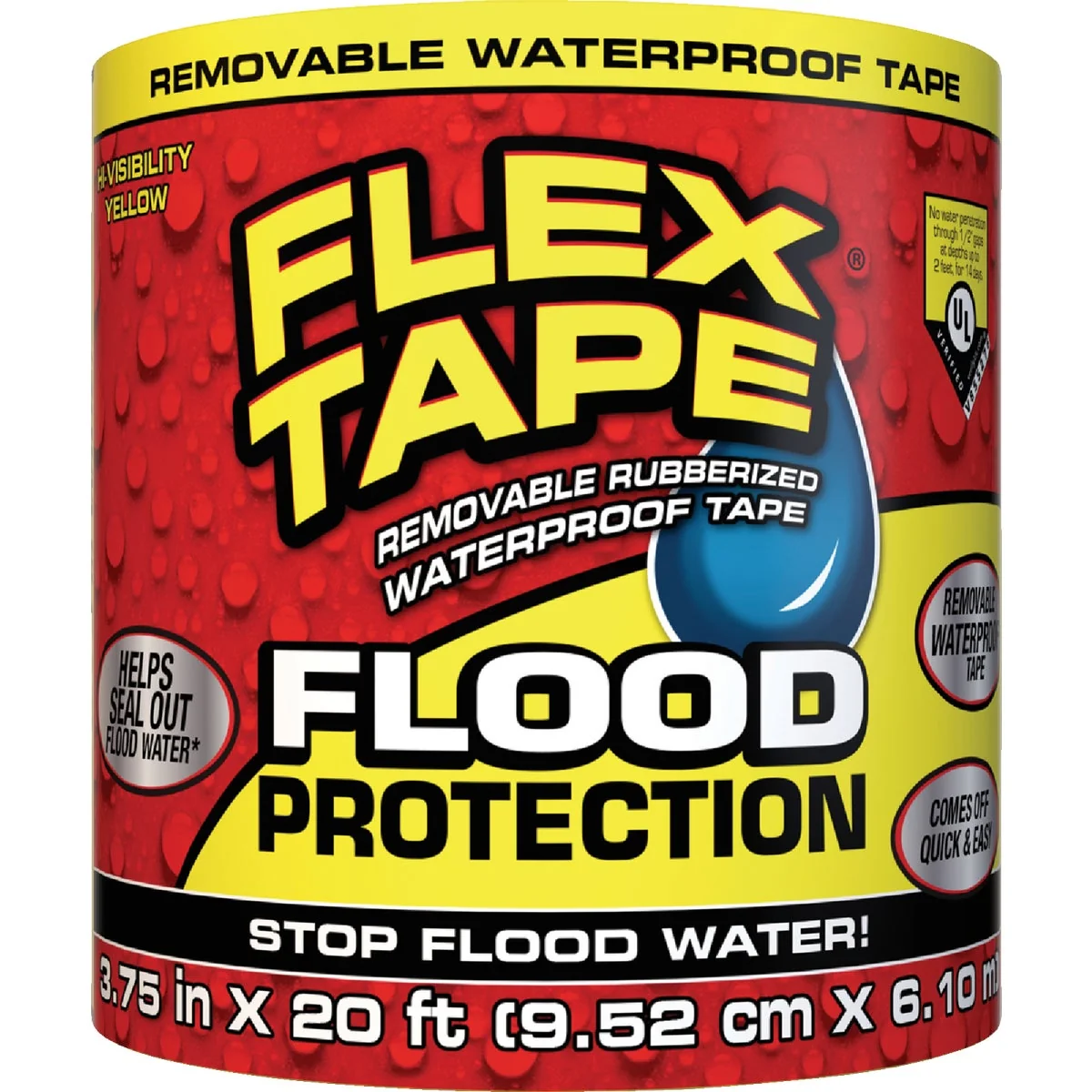 User-Friendly Flex Tape Flood Protection 3.75 In. W x 20 Ft. L Rubberized Heavy-Duty Tape Trendy