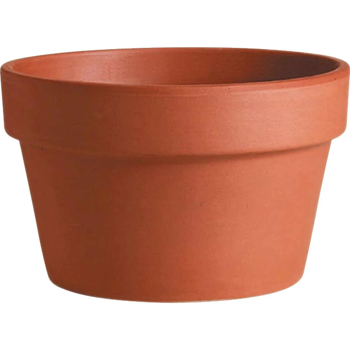 Contemporary Deroma 12.2 In. Red Terra Cotta Azalea Clay Planter Luxury