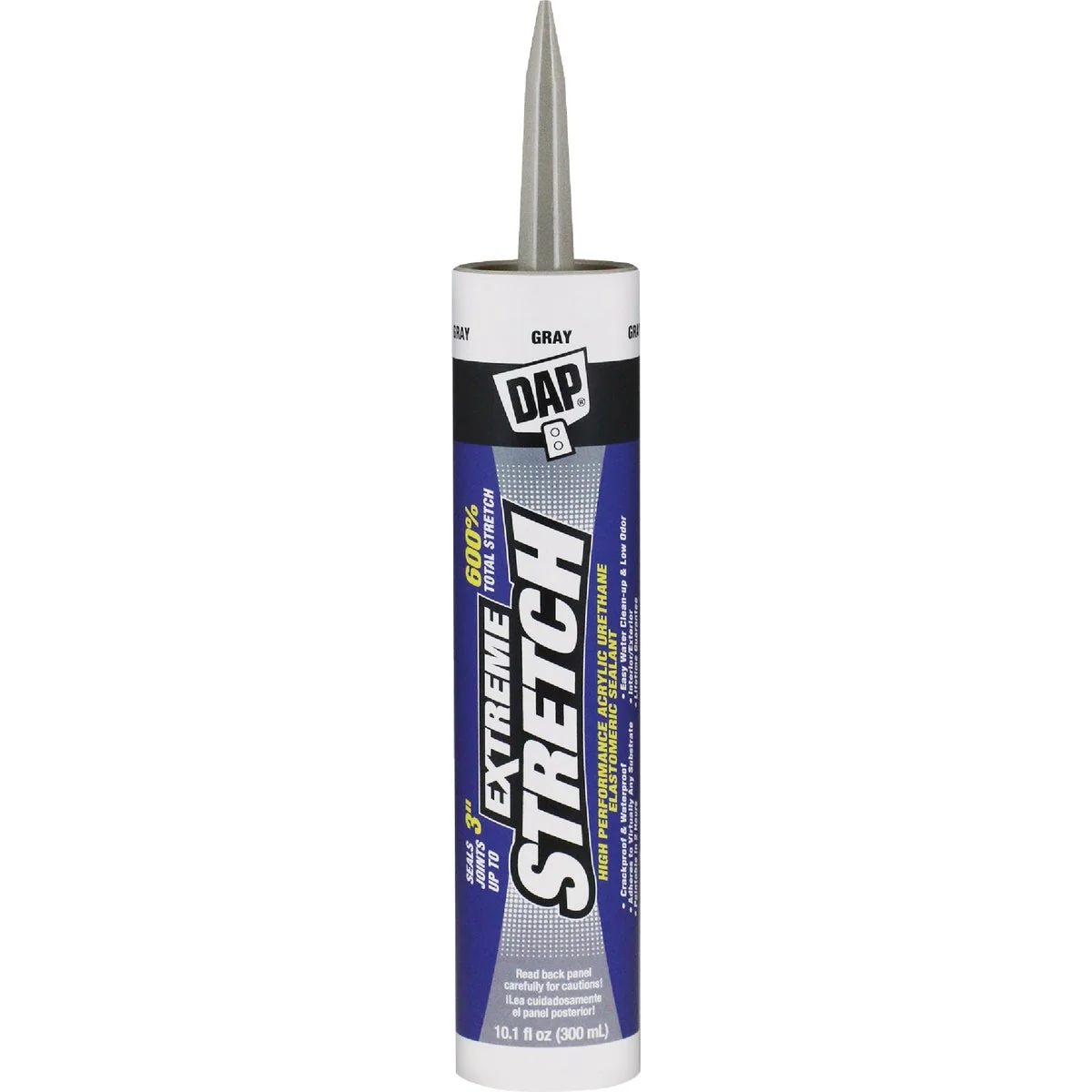 Pure Dap Extreme Stretch 10.1 Oz. Gray Acrylic Urethane Premium Elastomeric Sealant Environmentally Friendly