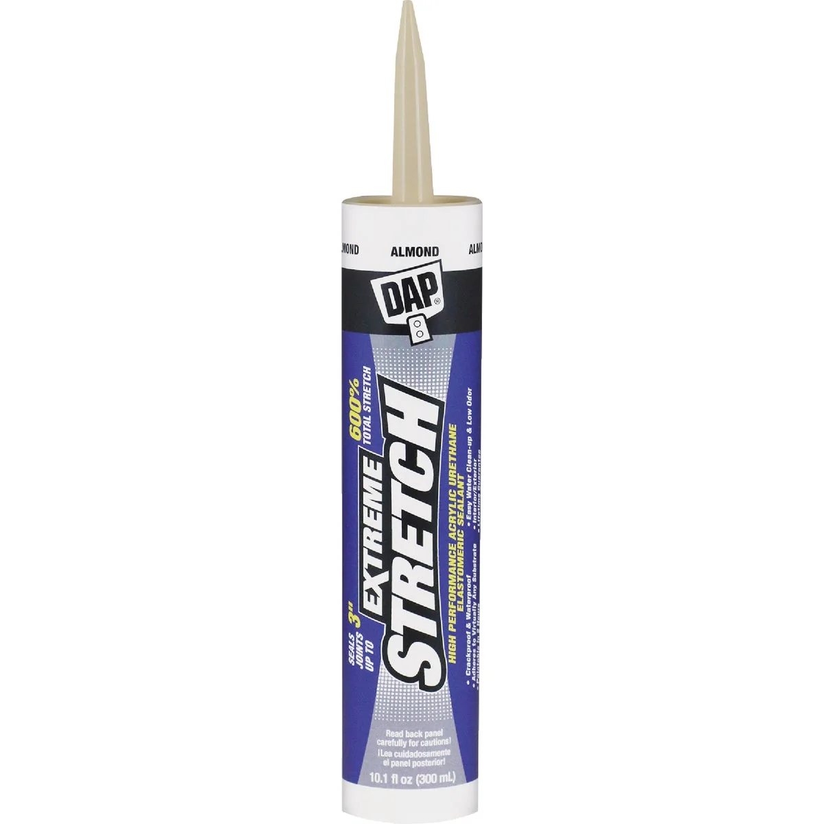 Casual Dap Extreme Stretch 10.1 Oz. Almond Acrylic Urethane Premium Elastomeric Sealant Elegant
