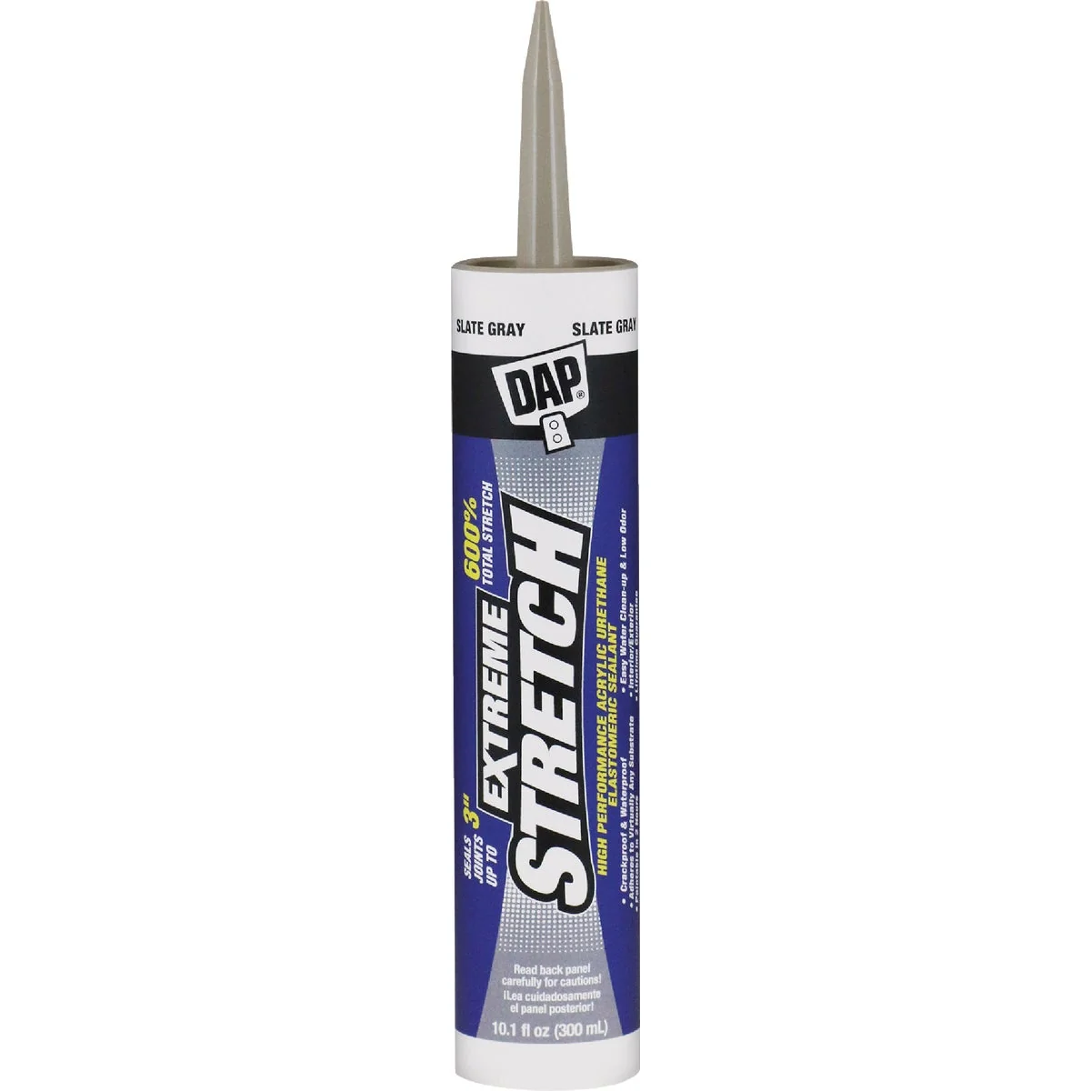 Exceptional Dap Extreme Stretch 10.1 Oz. Slate Gray Acrylic Urethane Premium Elastomeric Sealant Authentic