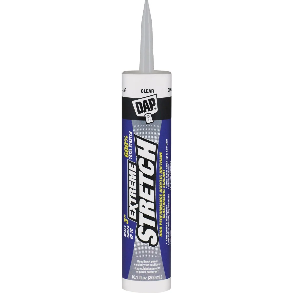 Stylish Dap Extreme Stretch 10.1 Oz. Clear Acrylic Urethane Premium Elastomeric Sealant Comfortable