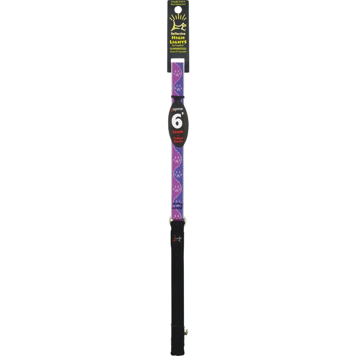 Powerful Lupine 3 4 In. x 6 Ft. Pink Paws Dog Leash Clean