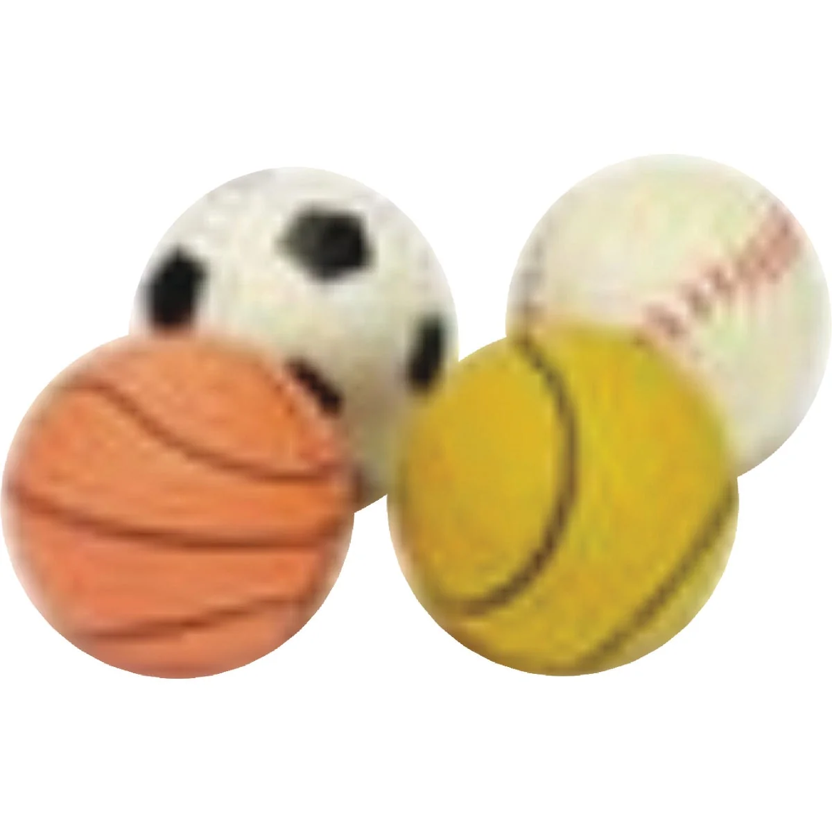 Excellent Boss Pet Digger’s Rubber Sports Ball 4-Pack World-Class