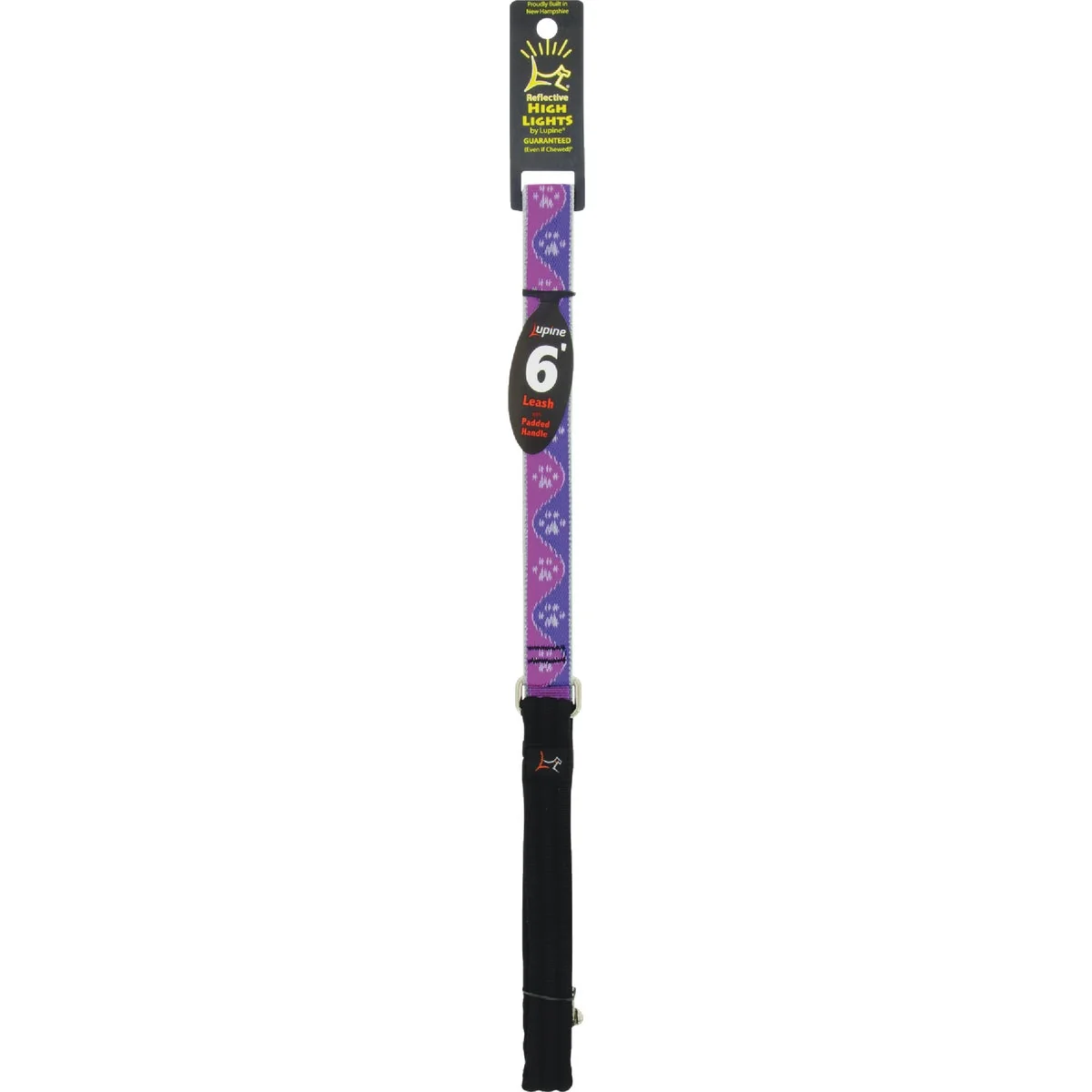 Sustainable Lupine 1 In. x 6 Ft. Pink Paws Dog Leash Certified