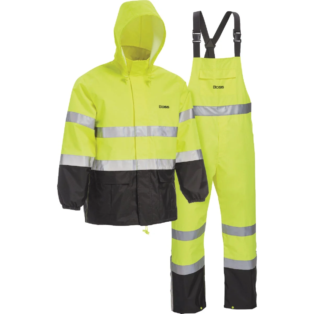 Sustainable Boss XL 2-Piece ANSI Class 3 Hi-Visibility Rain Suit Specialty