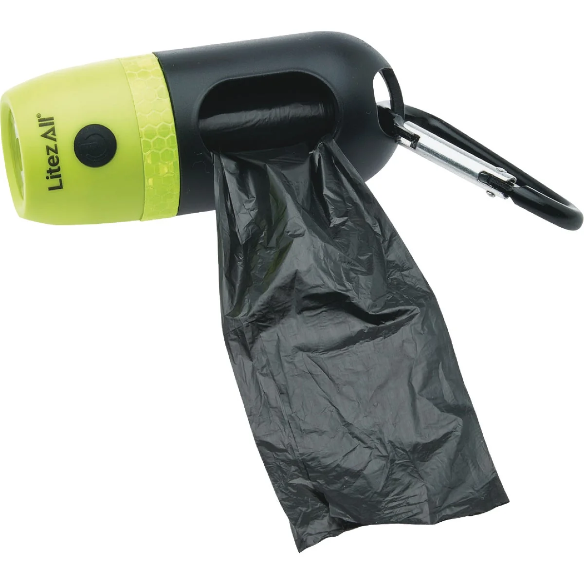 Versatile LitezAll 200 Lm. Rechargeable Dog Waste Bag Dispenser LED Flashlight Responsible