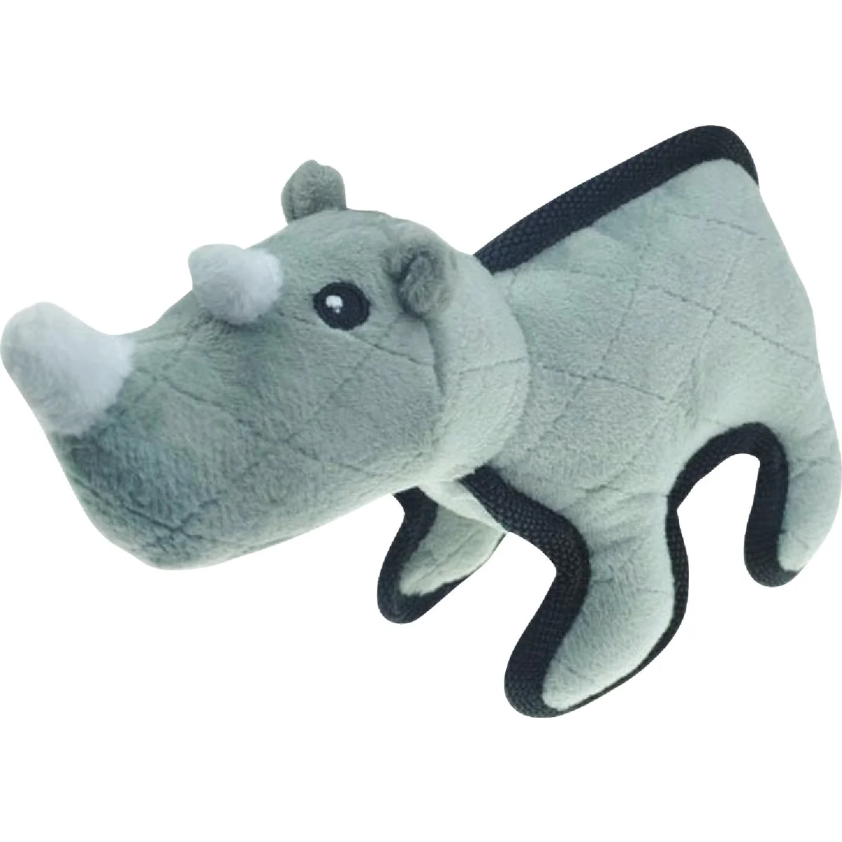 Trendy Boss Pet Pet Park Blvd Tuffimals Small Rhino Dog Toy Environmentally Friendly