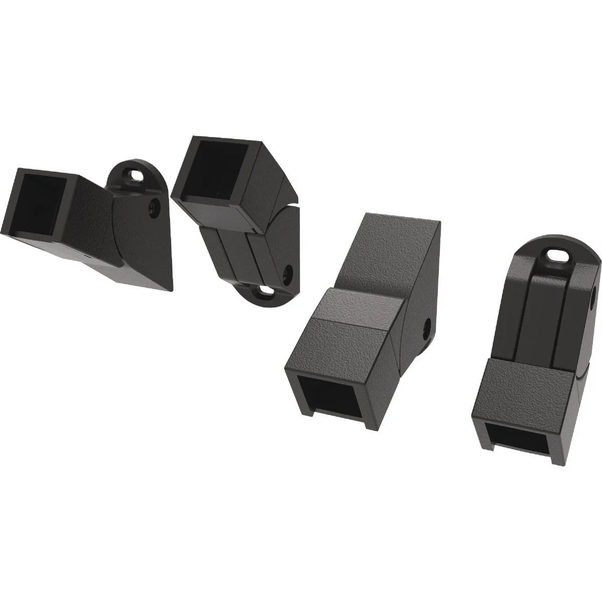 Eco-Friendly Fortress Building Products Fe26 Black Sand Simplified Stair Bracket 4-Piece Convenient