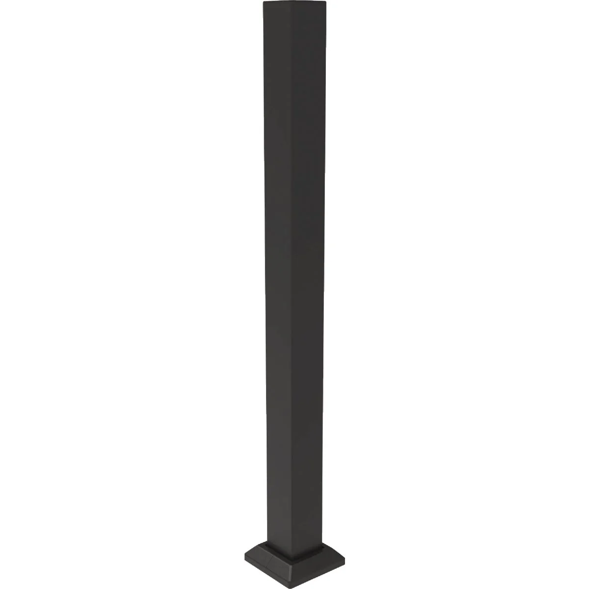 Reliable Fortress Building Products Fe26 3 In. W x 39.5 In. H Black Sand Deck Post Base Cover Verified