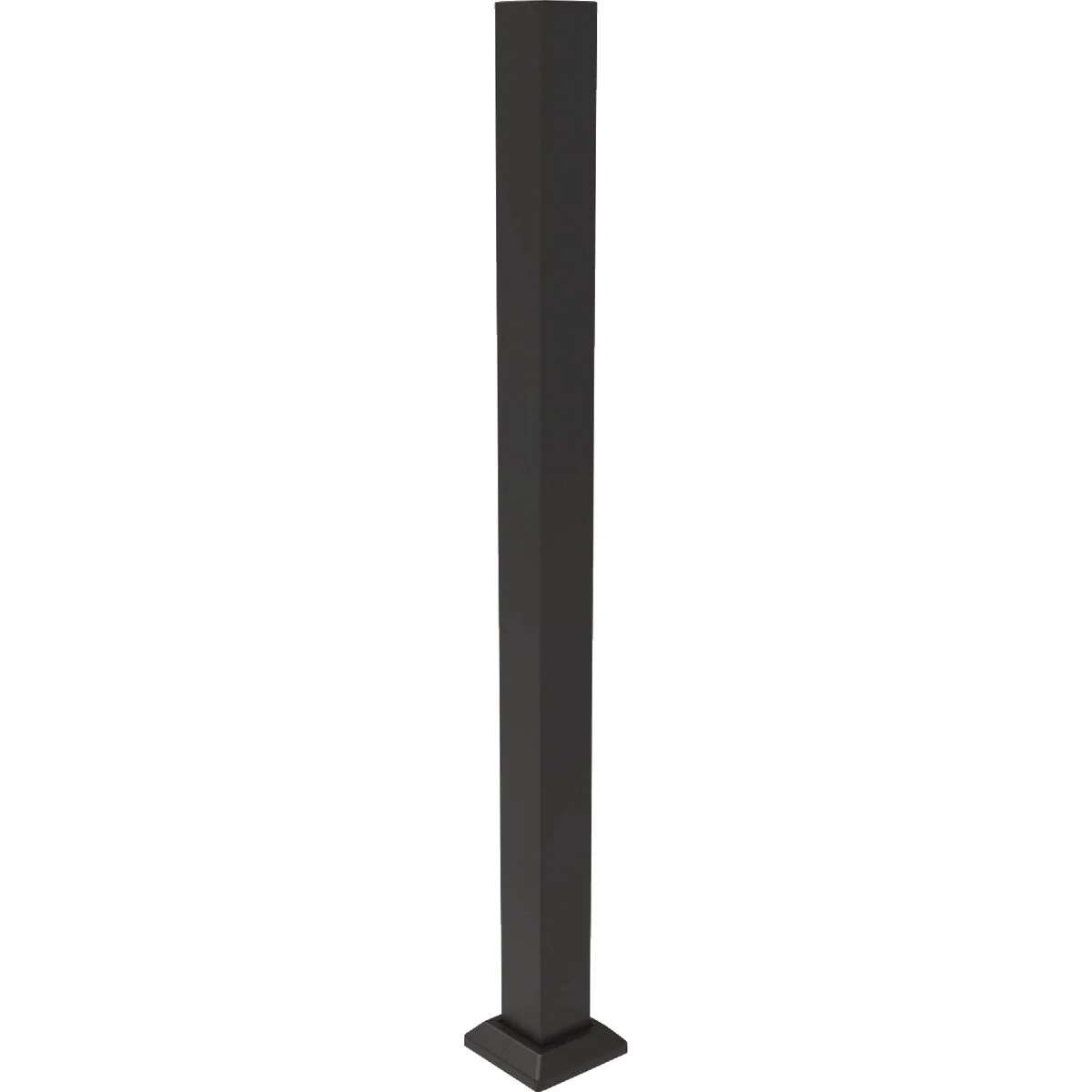Contemporary Fortress Building Products Fe26 3 In. W x 45.5 In. H Black Sand Deck Post Base Cover Excellent