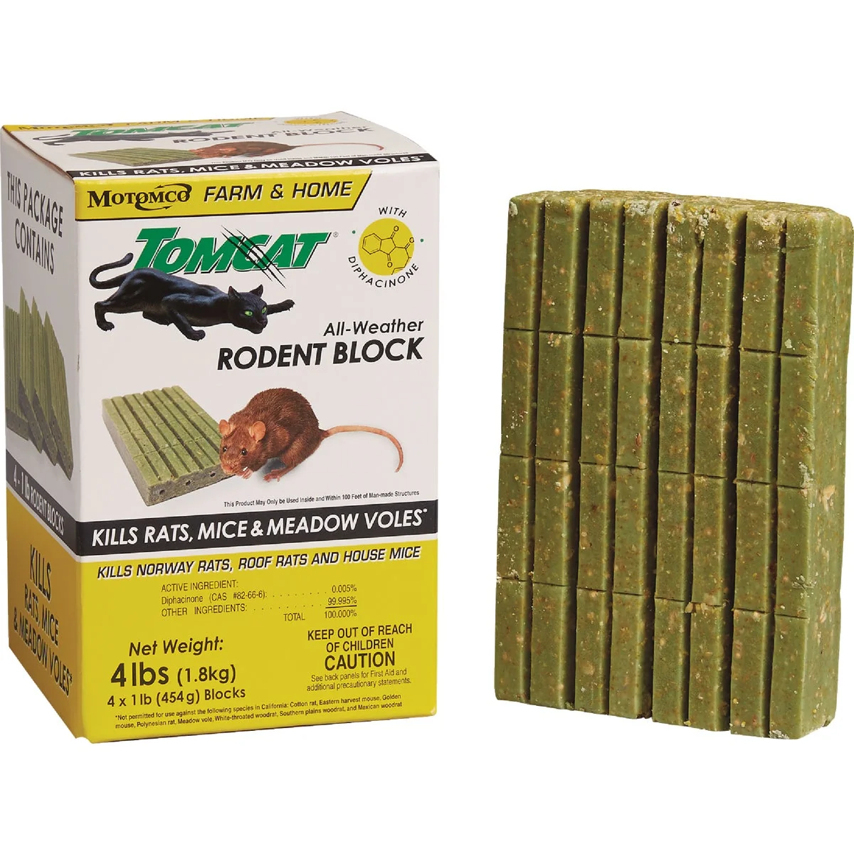 Casual Tomcat 4 Lb. All-Weather Rodent Block Bait Block Modern
