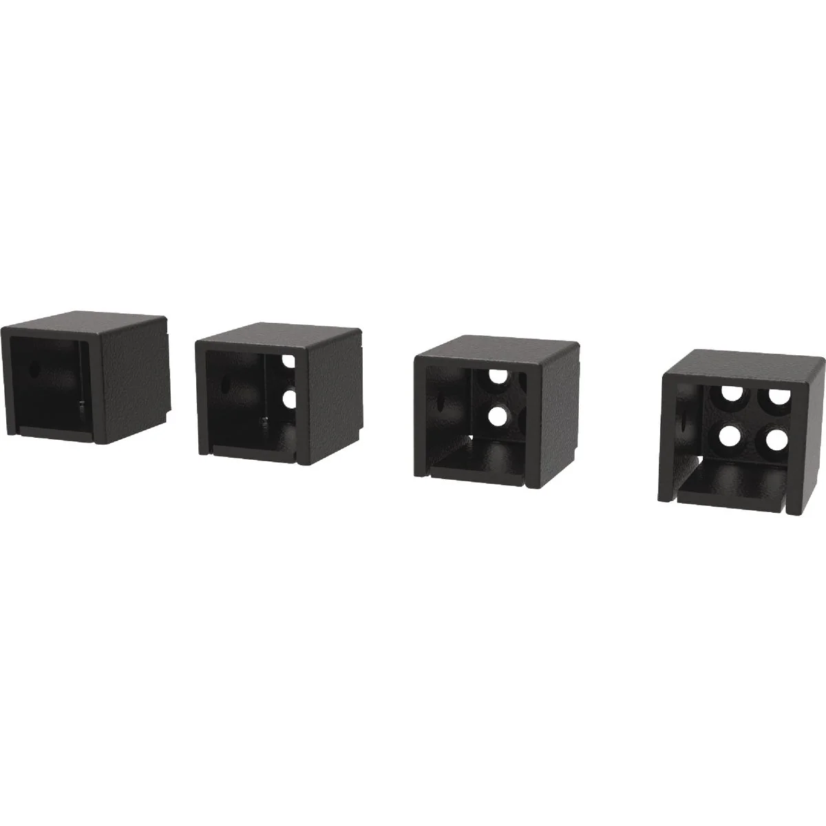 Contemporary Fortress Building Products Fe26 Black Sand Level Universal Bracket 4-Piece Original