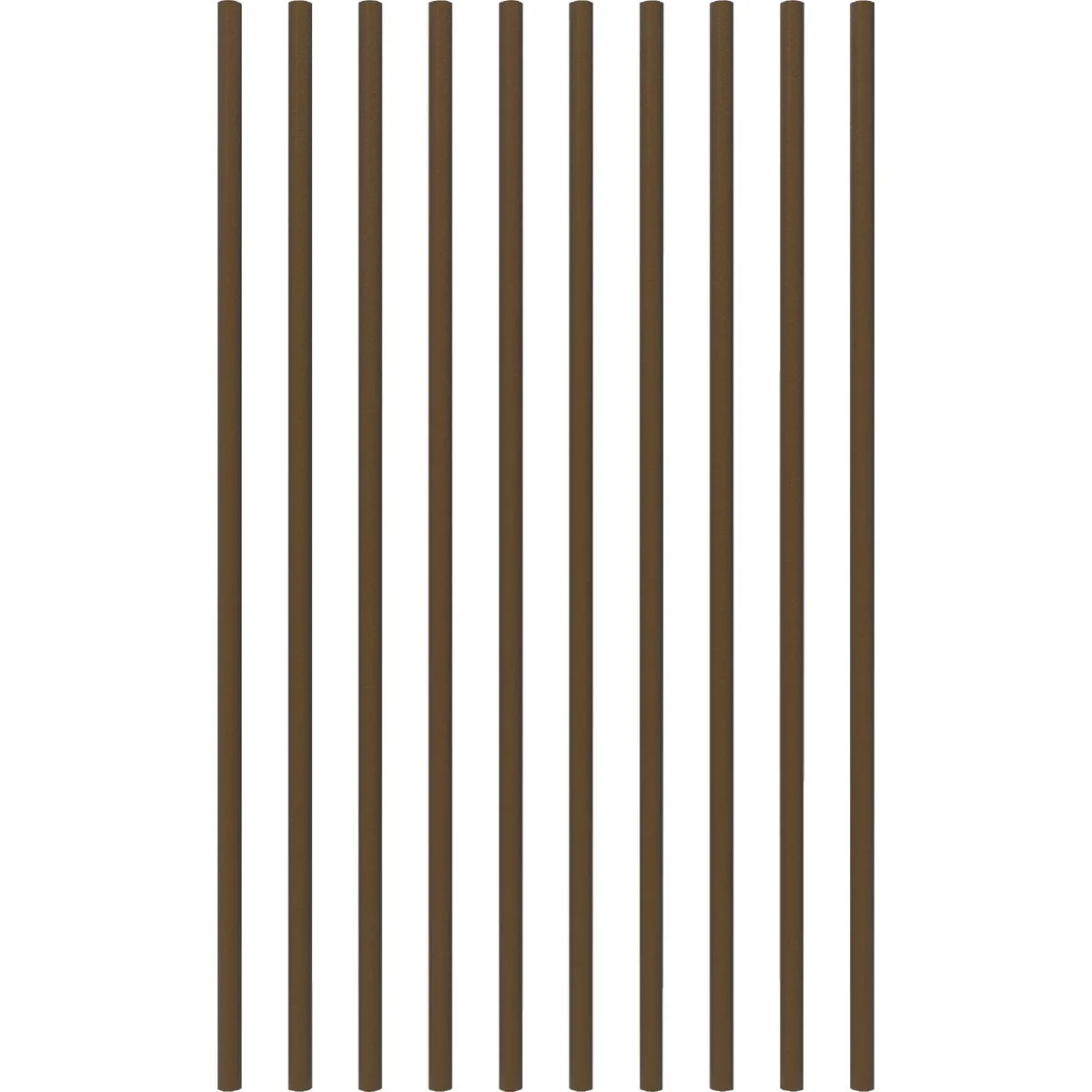 Sustainable Fortress Building Products 32 In. x 3 4 In. Antique Bronze Steel Round Railing Baluster 10-Pack Reusable
