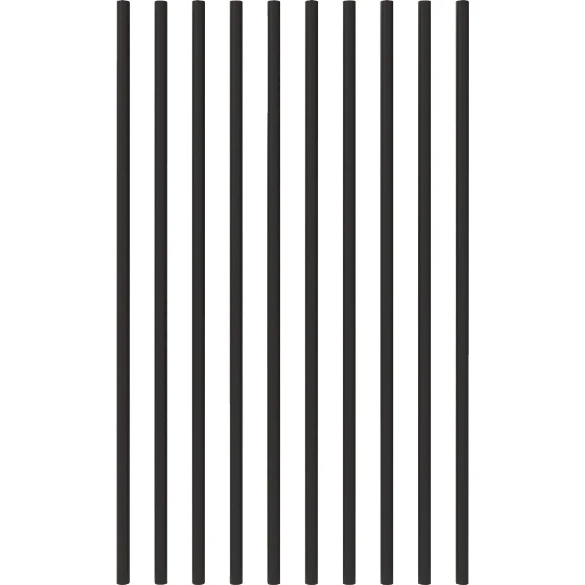 Advanced Fortress Building Products 32 In. x 3 4 In. Black Sand Steel Round Railing Baluster 10-Pack Stylish