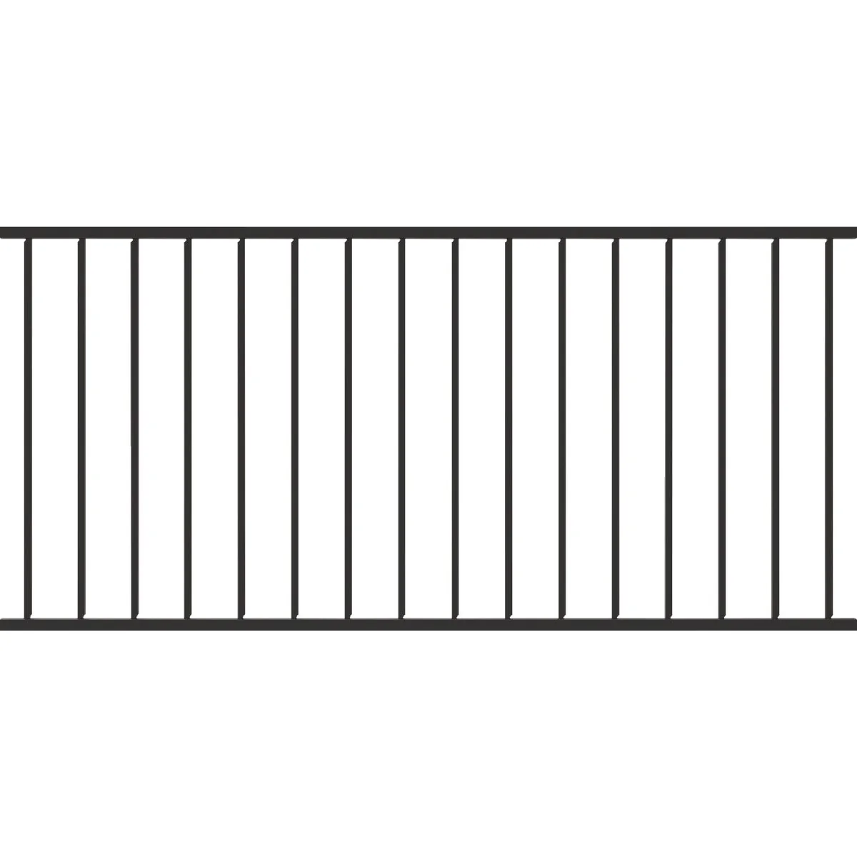 Trendy Fortress Building Products Fe26 34 In. H x 6 Ft. L Black Sand Steel Adjustable Stair Panel Railing Smart