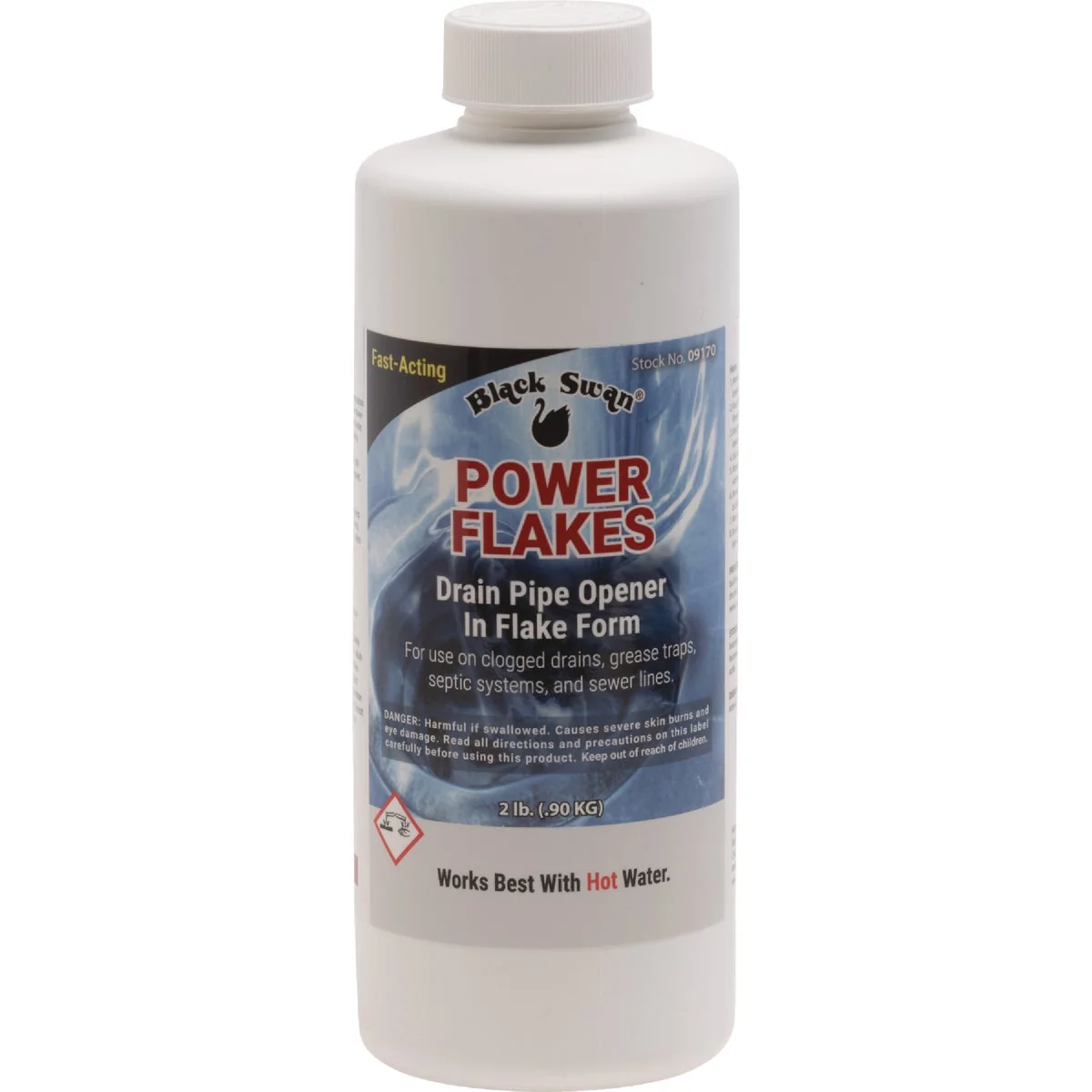 Exclusive Black Swan Power Flakes Drain Pipe Opener 2 Lb. Flexible