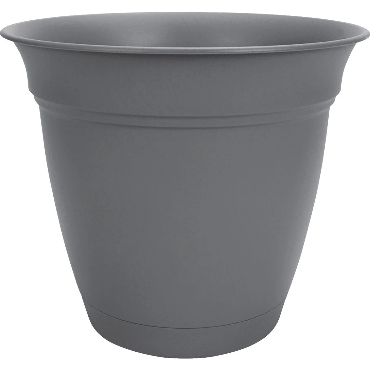 Unique HC Companies Eclipse 8 In. Warm Gray Planter with Saucer Carefully Designed