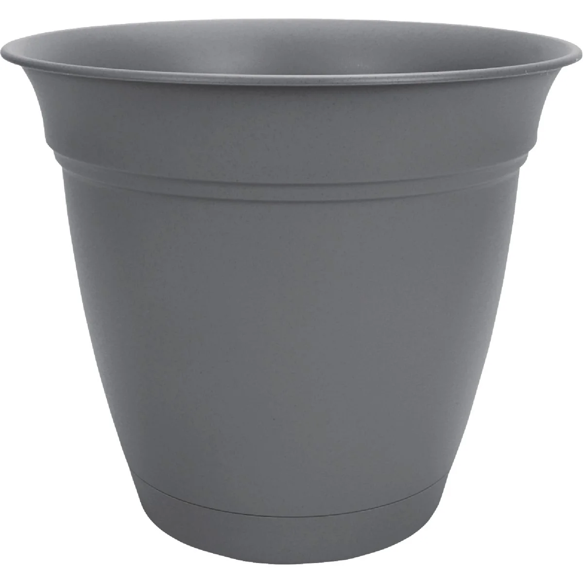 Top-Quality HC Companies Eclipse 10 In. Warm Gray Planter with Saucer Stylish