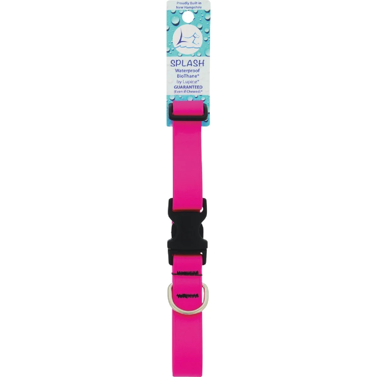 Quality Lupine 1 In. Neon Pink 12 to 20 In. Adjustable Collar Responsible