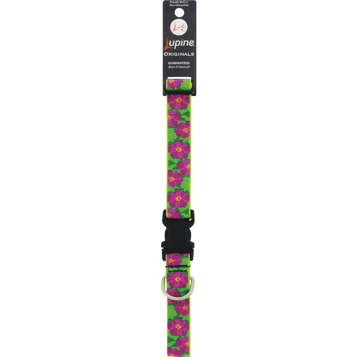 Genuine Lupine 1 In. Petunias 16 In. to 28 In. Adjustable Collar Minimalist