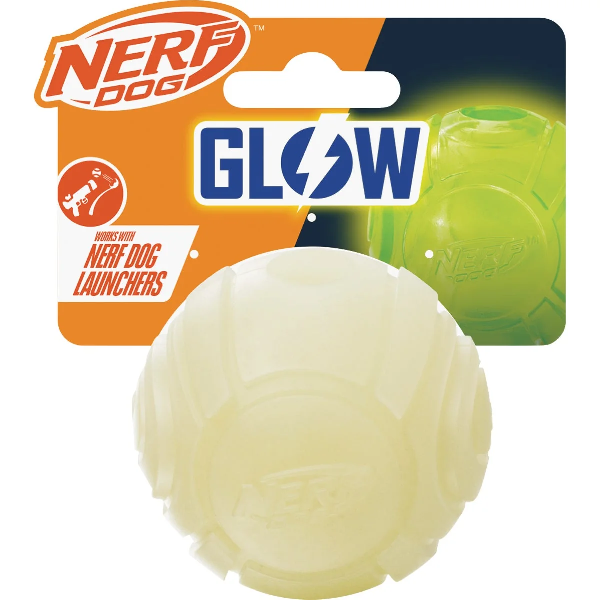 Eco-Friendly Nerf Dog 2.5 In. TPR Glow Sonic Ball Optimized