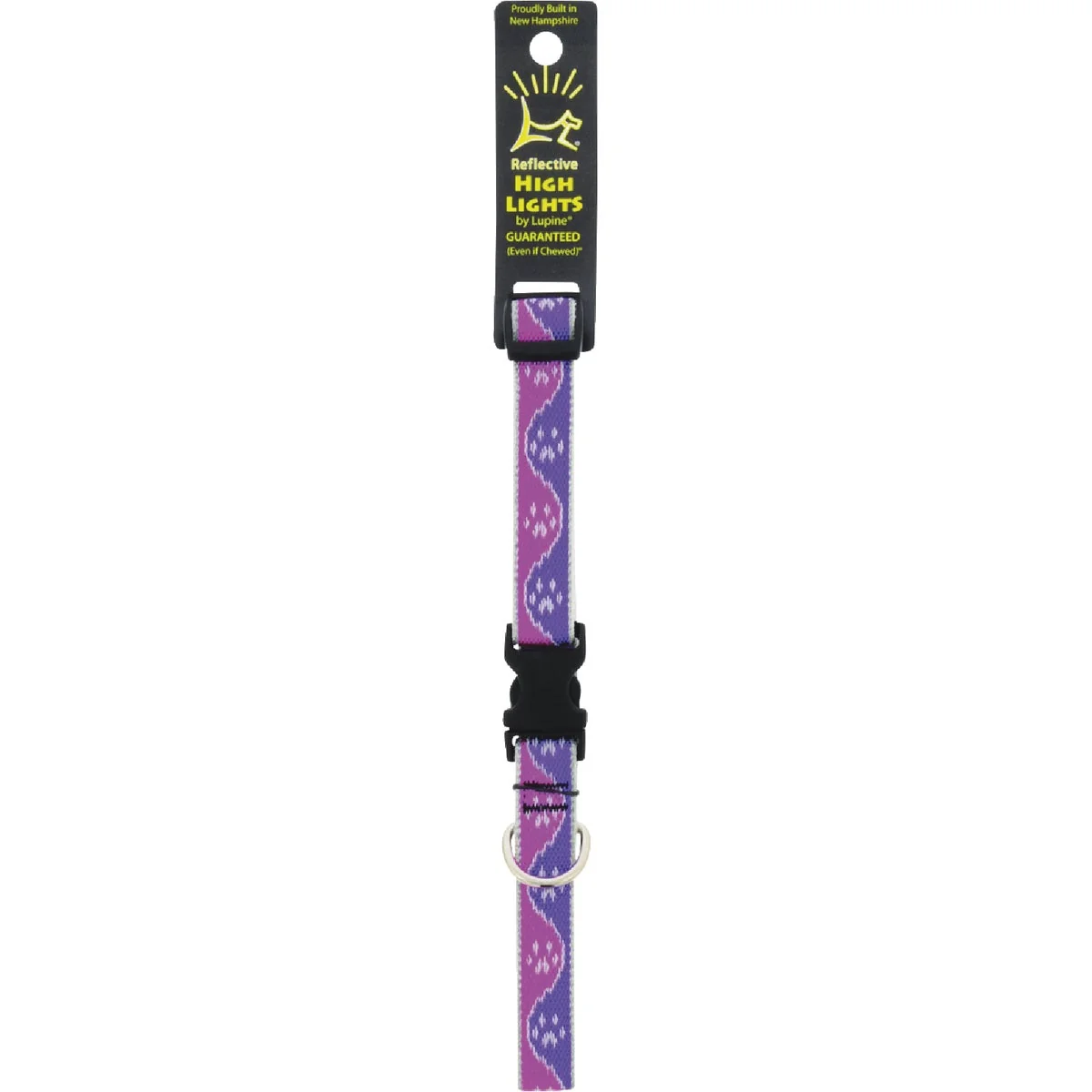 Fine Lupine HL 3 4 In. Pink Paws 13 to 22 In. Adjustable Collar Easy-to-Use